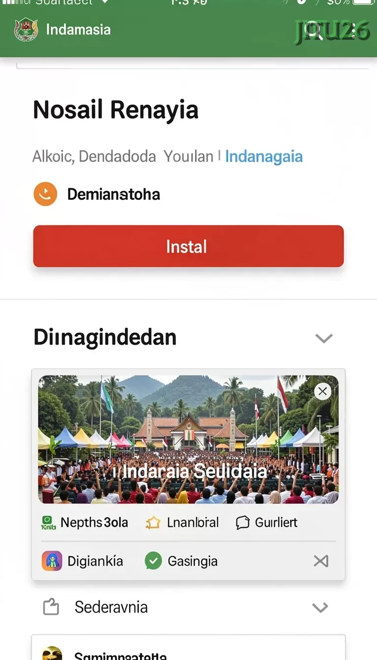 Cuplikan layar BINTANGPO — menu navigasi