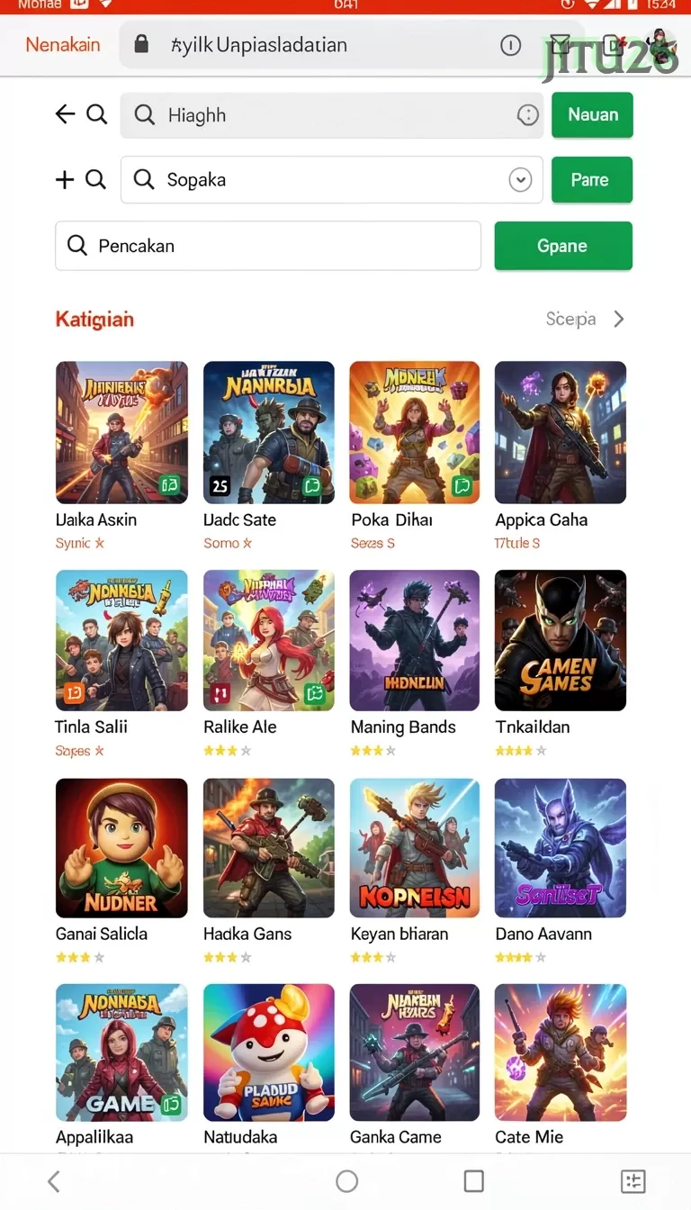 Cuplikan layar BINTANGPO — halaman utama